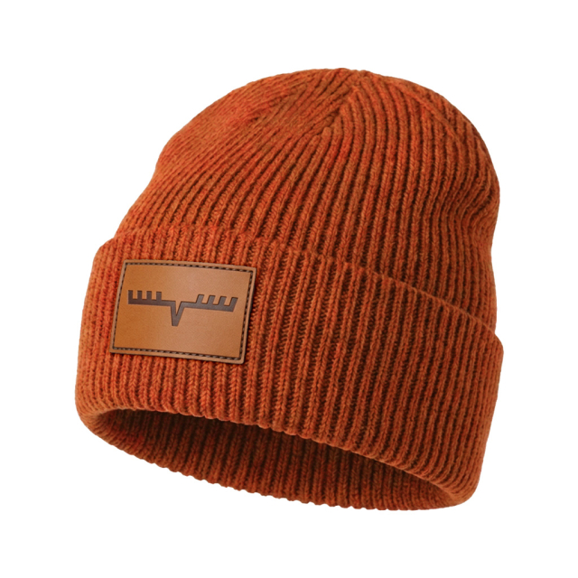 Stickad mössa - Eight Pointer Patch - Orange