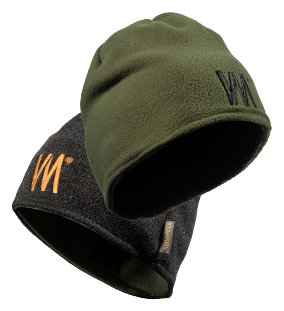 VM® Vändbar fleecemössa Grå/Grön