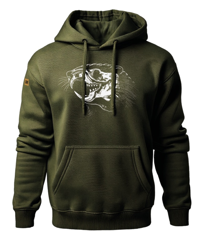 PK Beaver Skull grüner Hoodie