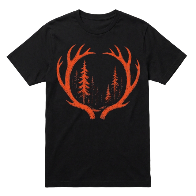 Orange Deer Antlers