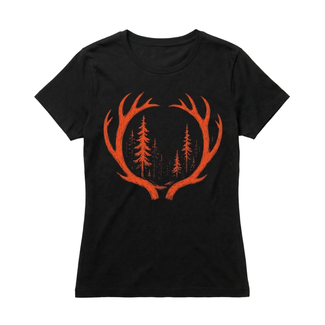 Orange Deer Antlers
