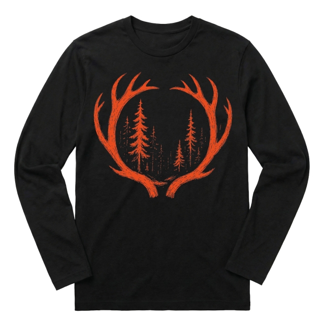 Orange Deer Antlers