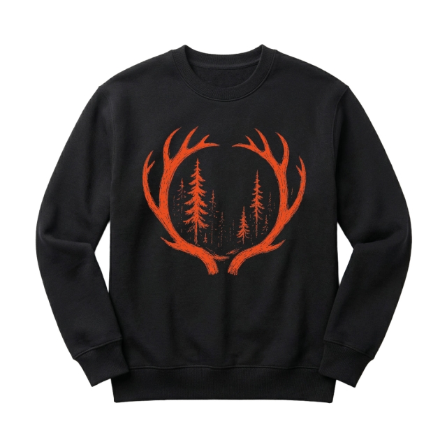 Orange Deer Antlers