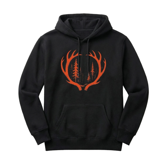 Orange Deer Antlers
