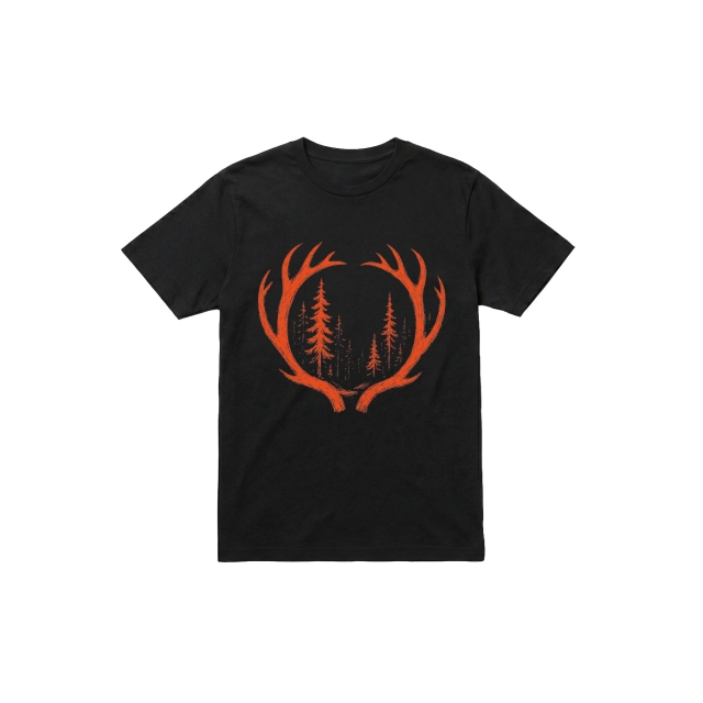 Orange Deer Antlers
