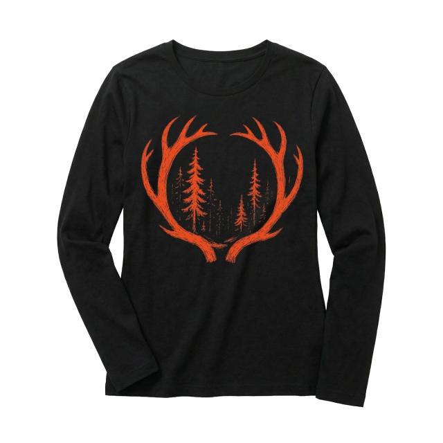 Orange Deer Antlers