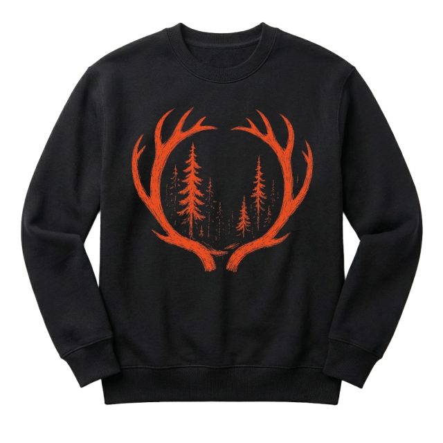 Orange Deer Antlers