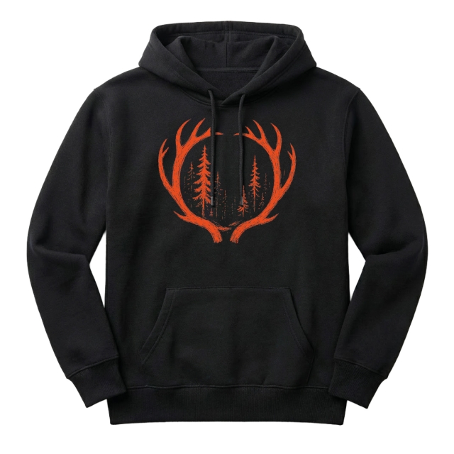 Orange Deer Antlers