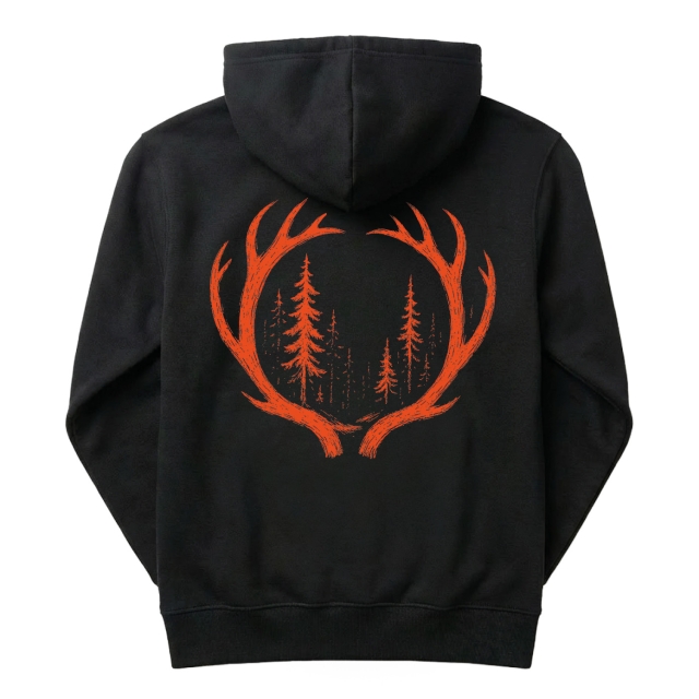Orange Deer Antlers