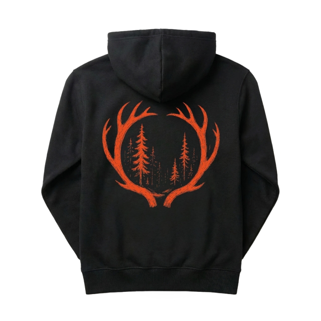 Orange Deer Antlers