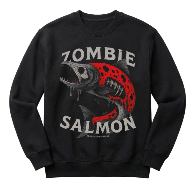 Zombie Salmon svart 