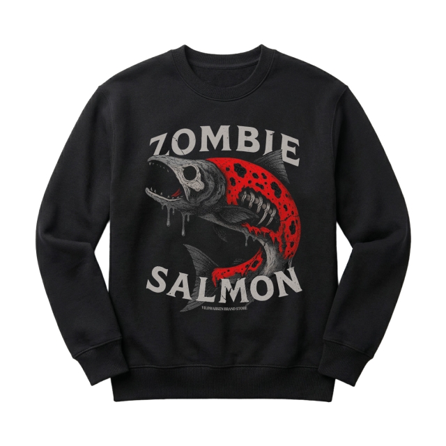 Zombie Salmon svart 