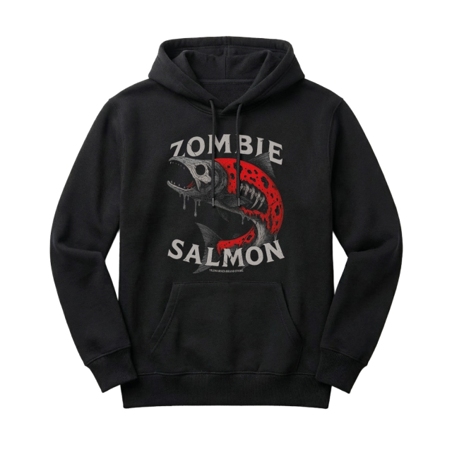 Zombie Salmon svart 