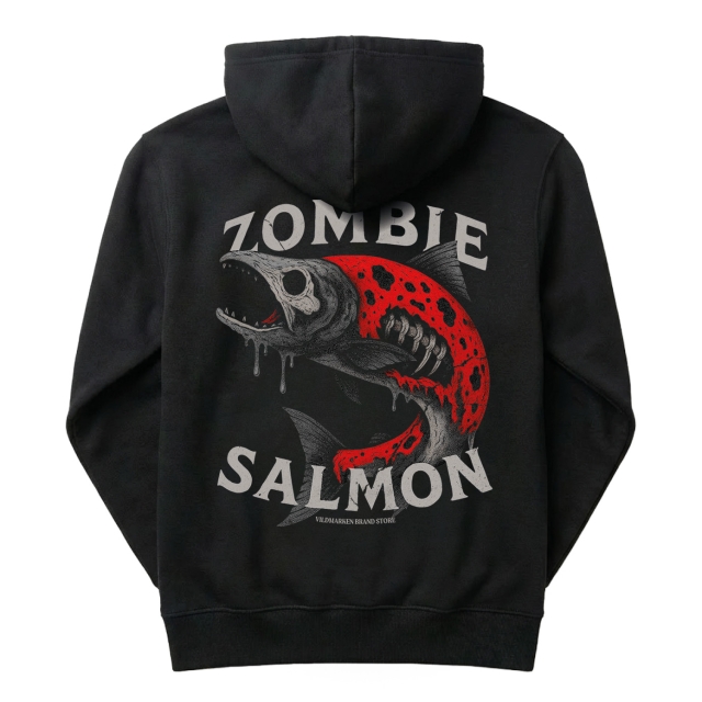 Zombie Salmon svart 