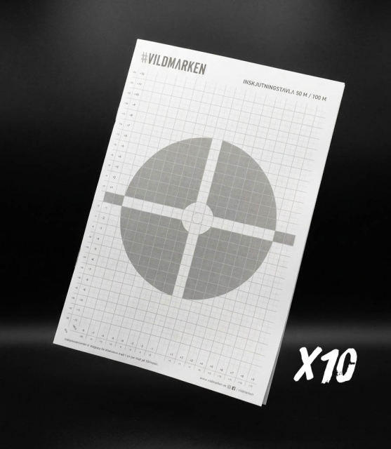 Vildmarken® Block with practice target / zeroing target  A4