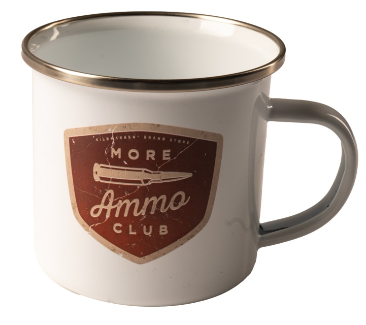 More Ammo Club emaljerad metallmugg