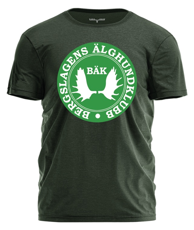 Bergslagens Älghundklubb logotyp t-shirt