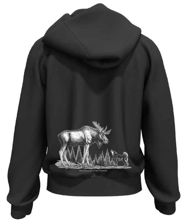 Ståndskall i älgskogen Zip Hoodie