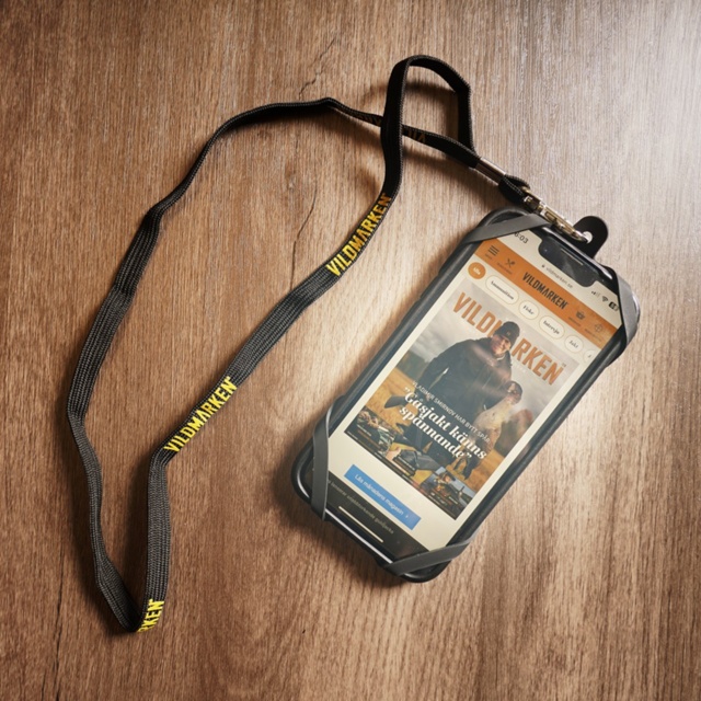 Nyckelband med mobilhållare