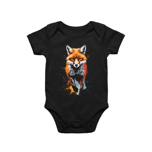Fox paint splash