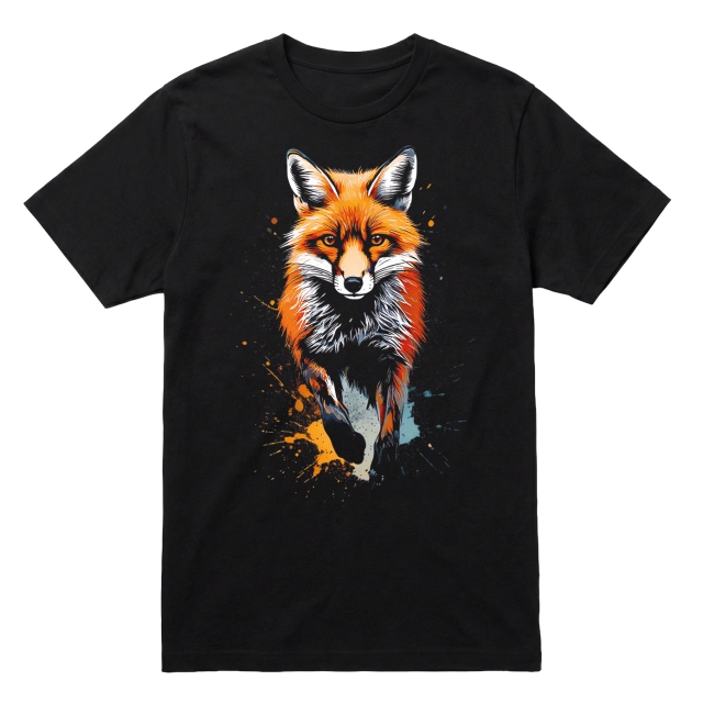 Fox paint splash