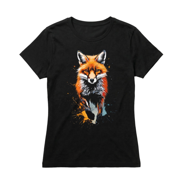 Fox paint splash