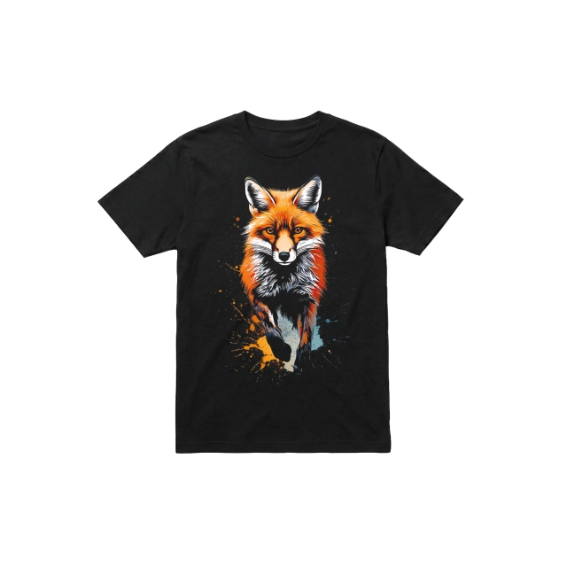 Fox paint splash