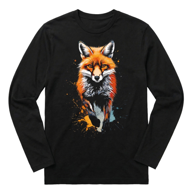 Fox paint splash