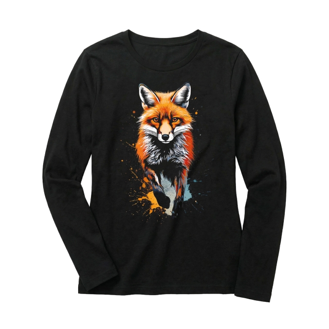 Fox paint splash