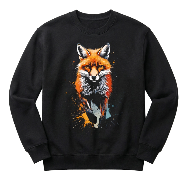 Fox paint splash