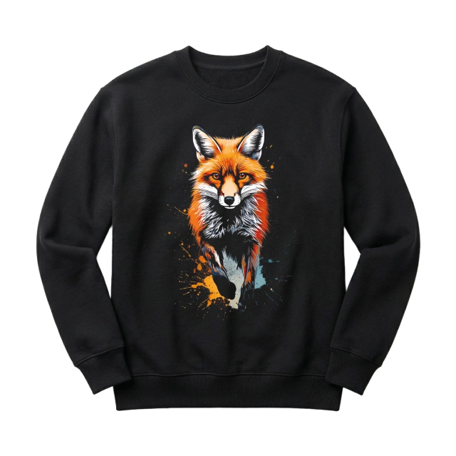 Fox paint splash
