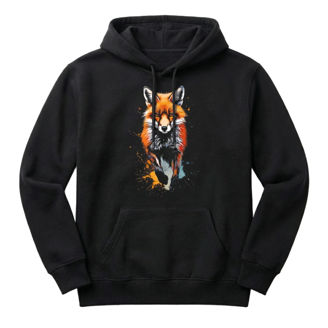 Fox paint splash