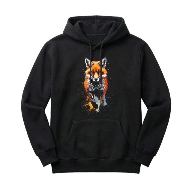 Fox paint splash