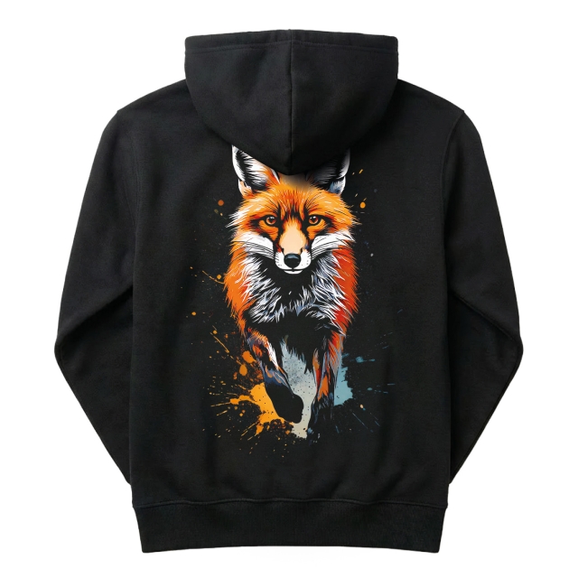 Fox paint splash