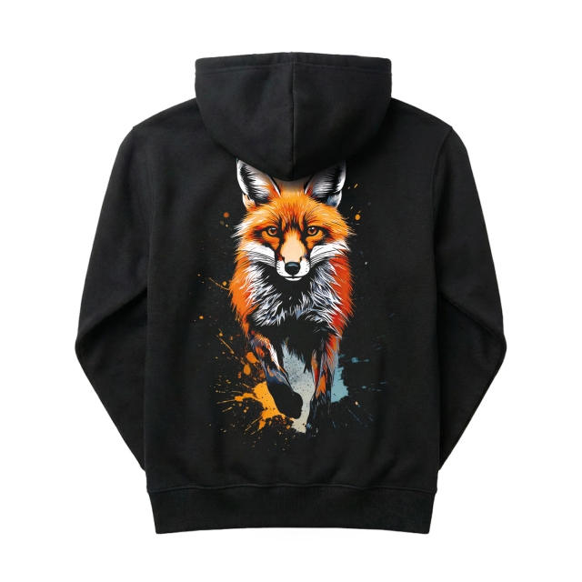 Fox paint splash