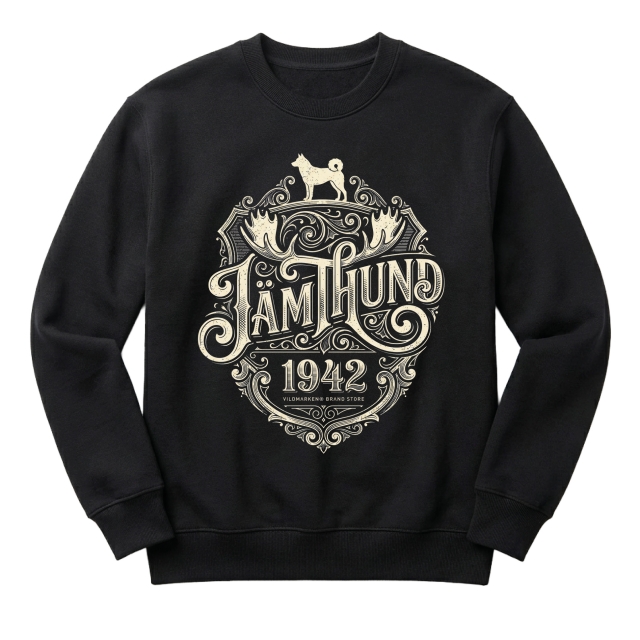 Jämthund Vintage Text 1942