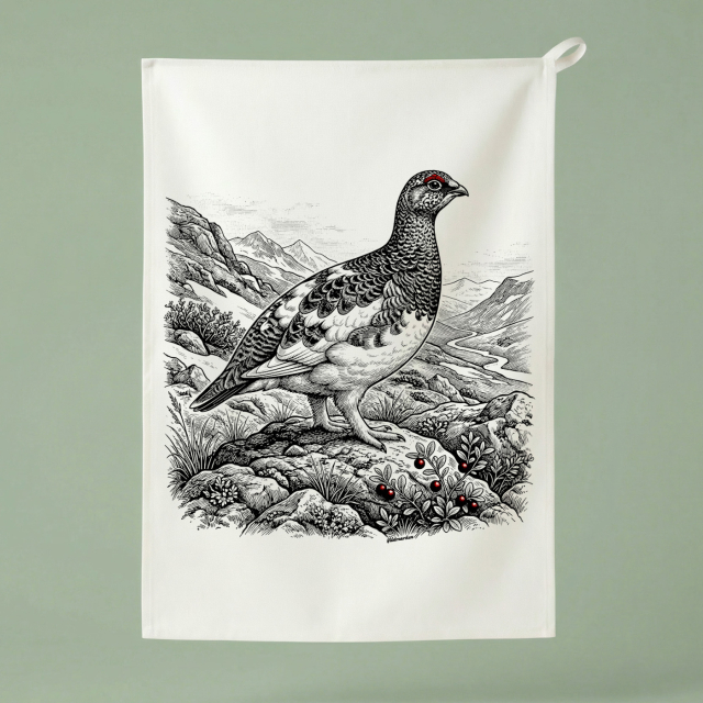 Rock Ptarmigan - Kitchen Towel 50x70 cm
