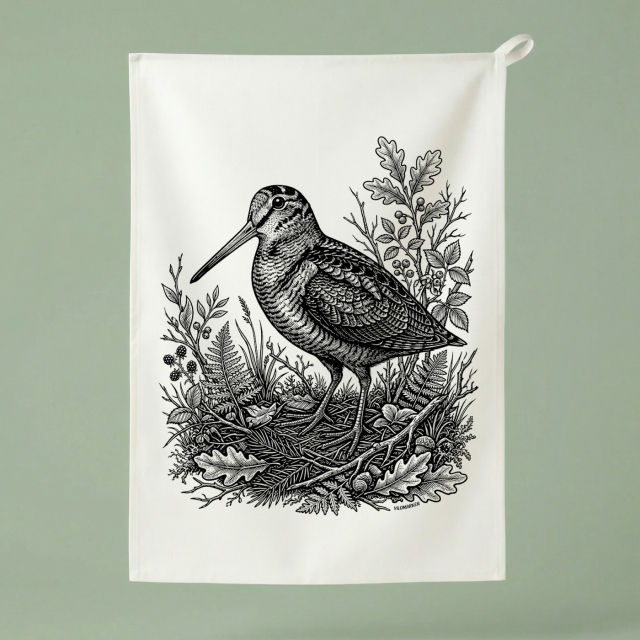 Eurasian Woodcock - Kitchen Towel 50x70 cm