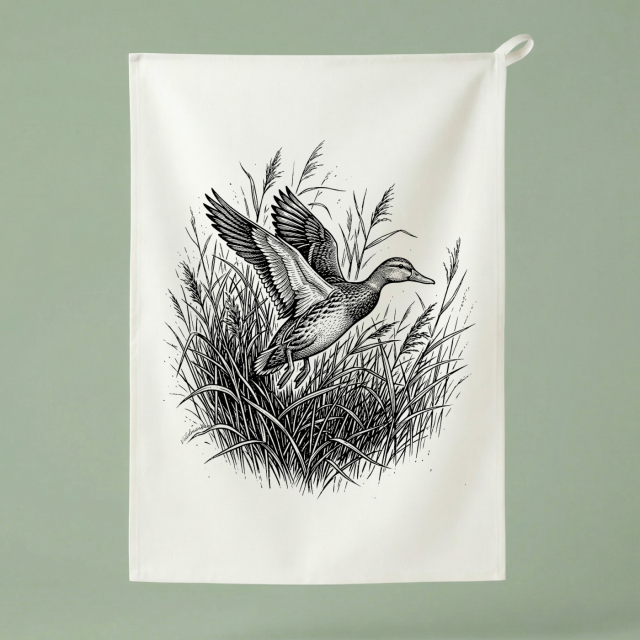 Stockenten-Weibchen - Küchentuch 50x70 cm