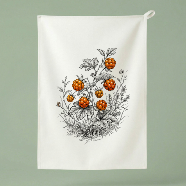Moltebeerglück - Küchentuch 50x70 cm