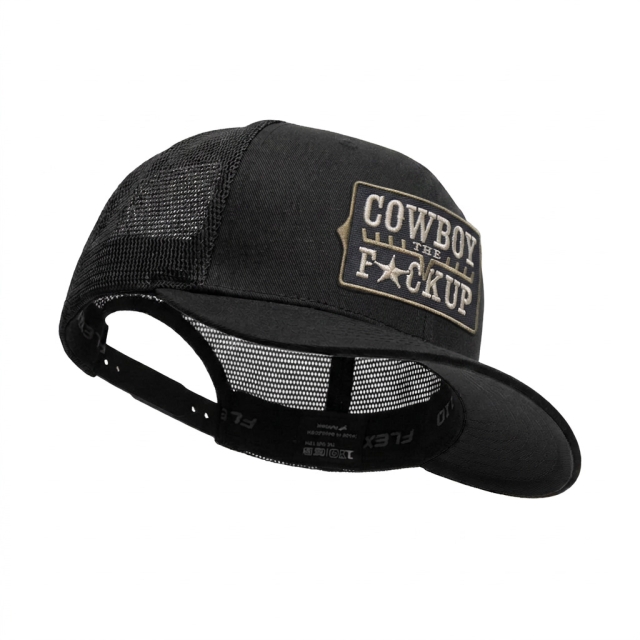 Cowboy the f*ck up Flexfit 110 Black
