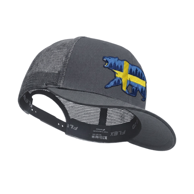 Schweden Bär Flexfit 110 Grey