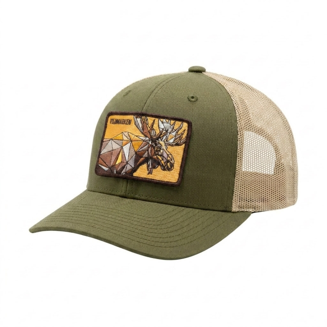 Geometric Moose Classic Snapback Green