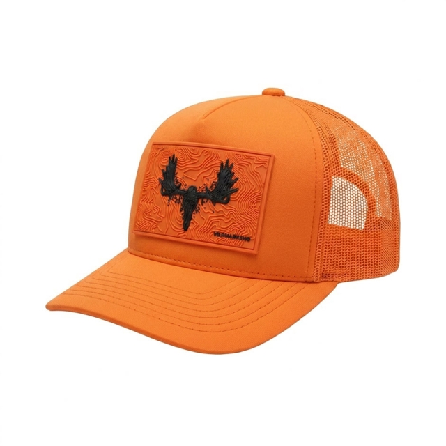Black / Orange Moose Classic Snapback Orange
