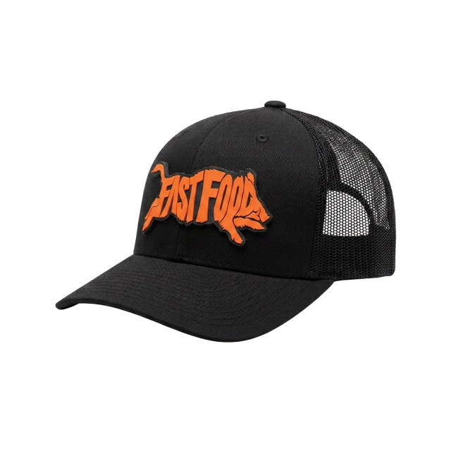 Fast Food PVC Patch Classic Snapback Black