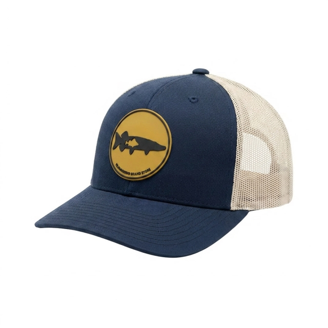Pike and Perch Classic Snapback Blue 2-tone