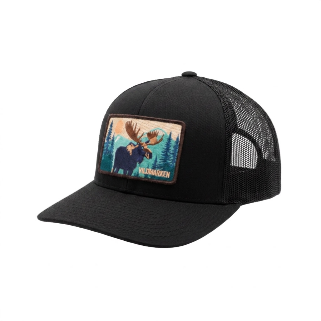 Retro Moose Patch Flexfit 110 Black