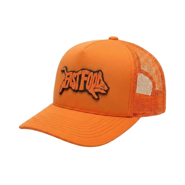 Fast Food PVC Patch Classic Snapback Orange
