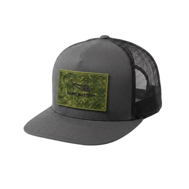 Game Master PVC Patch Classic Snapback Grey Flat