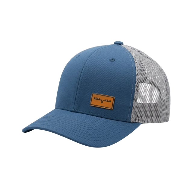 Eight Pointer leather patch Flexfit 110 Blue